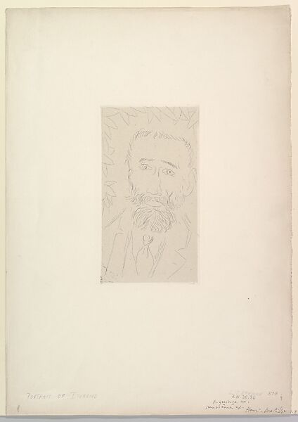 Iturrino, Henri Matisse (French, Le Cateau-Cambrésis 1869–1954 Nice), Etching on chine collé