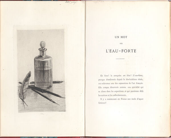 Nouveau traité de la gravure à l’eau-forte pour les peintres et les dessinateurs, Written and illustrated by Adolphe Martial Potémont, called Martial (French, Paris 1828–1883 Paris), Etching and drypoint
