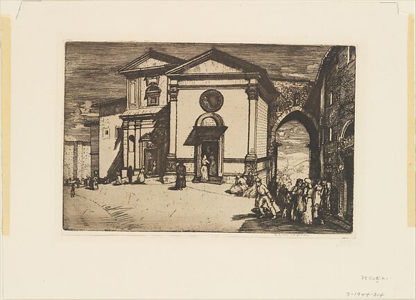 Perugia, Donald Shaw MacLaughlan (American (born Canada), Charlottetown 1876–1938 Marrakesh), Etching; second state of two 