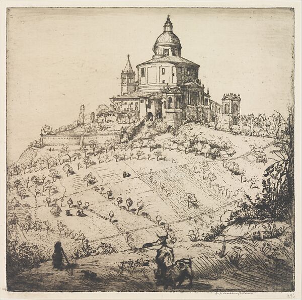 San Luca dei Colli, Donald Shaw MacLaughlan (American (born Canada), Charlottetown 1876–1938 Marrakesh), Etching; second state of two 