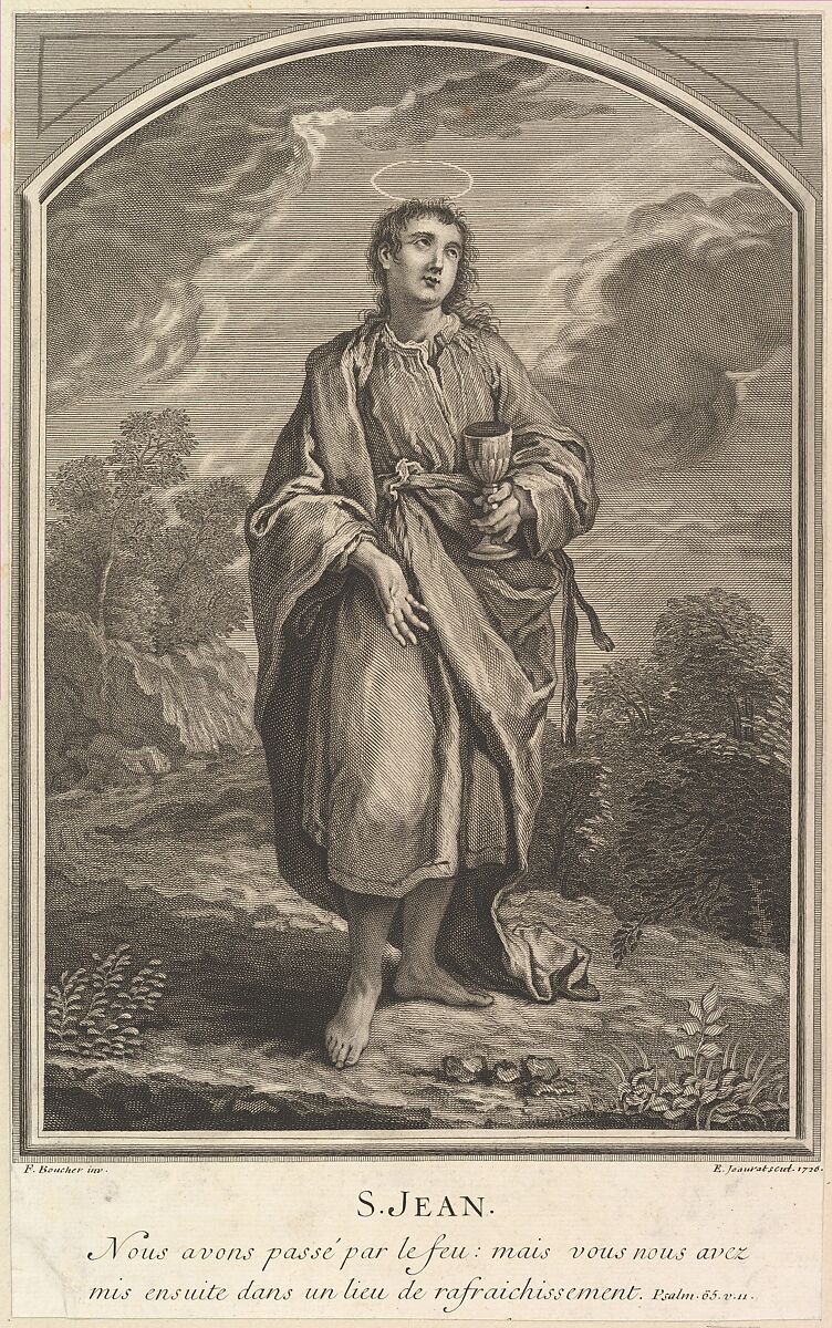 Saint Jean, Edmé Jeaurat (French, Vermenton 1688–1738 Paris), Etching and engraving 