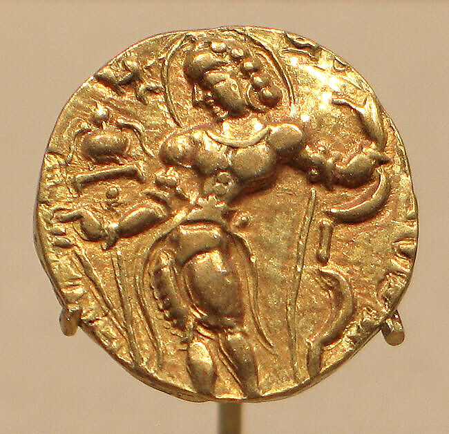 Gold Coin Showing King Kumaragupta as an Archer, Gold, India 