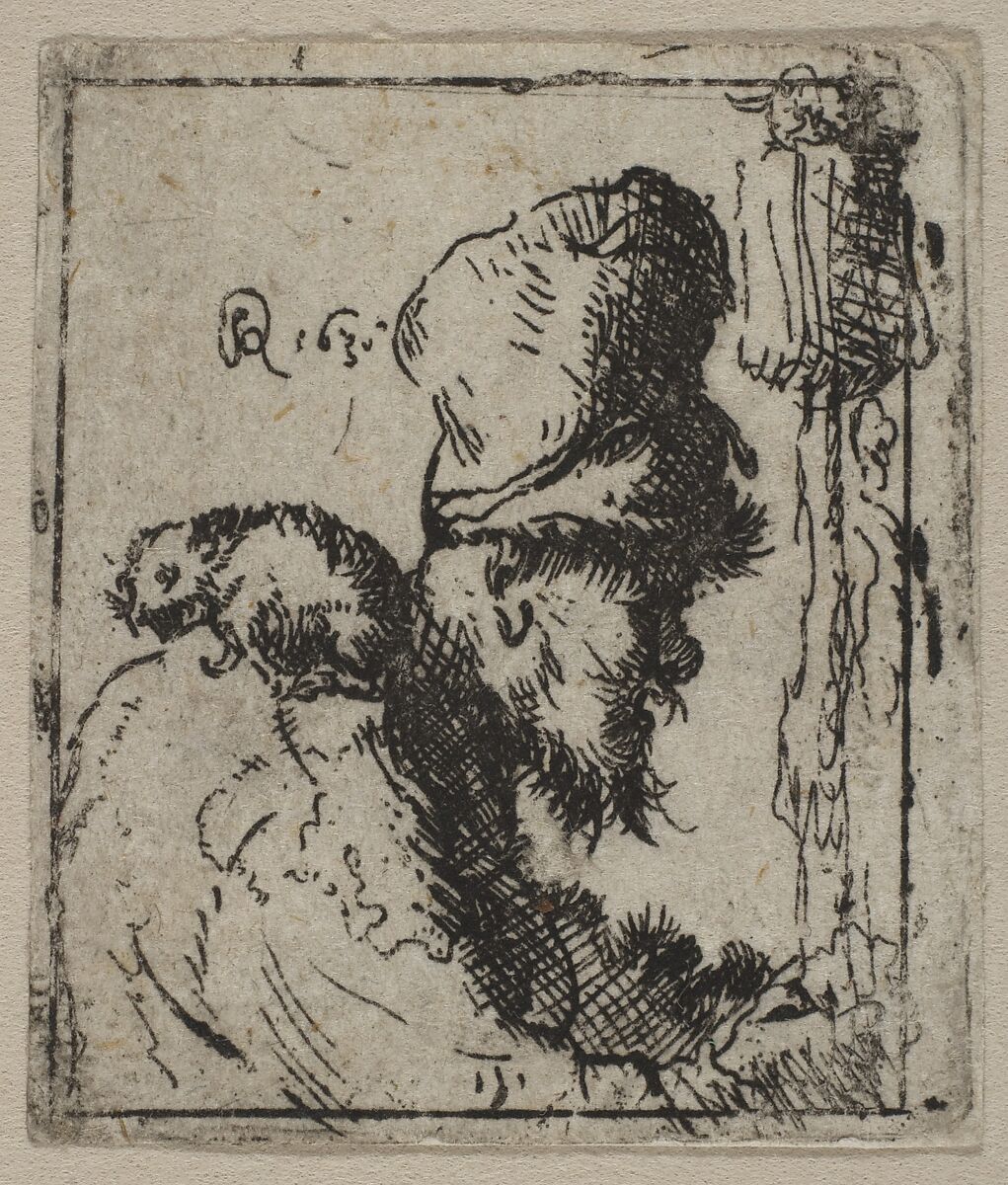 Head of a Rat Catcher, After Rembrandt (Rembrandt van Rijn) (Dutch, Leiden 1606–1669 Amsterdam), Etching 