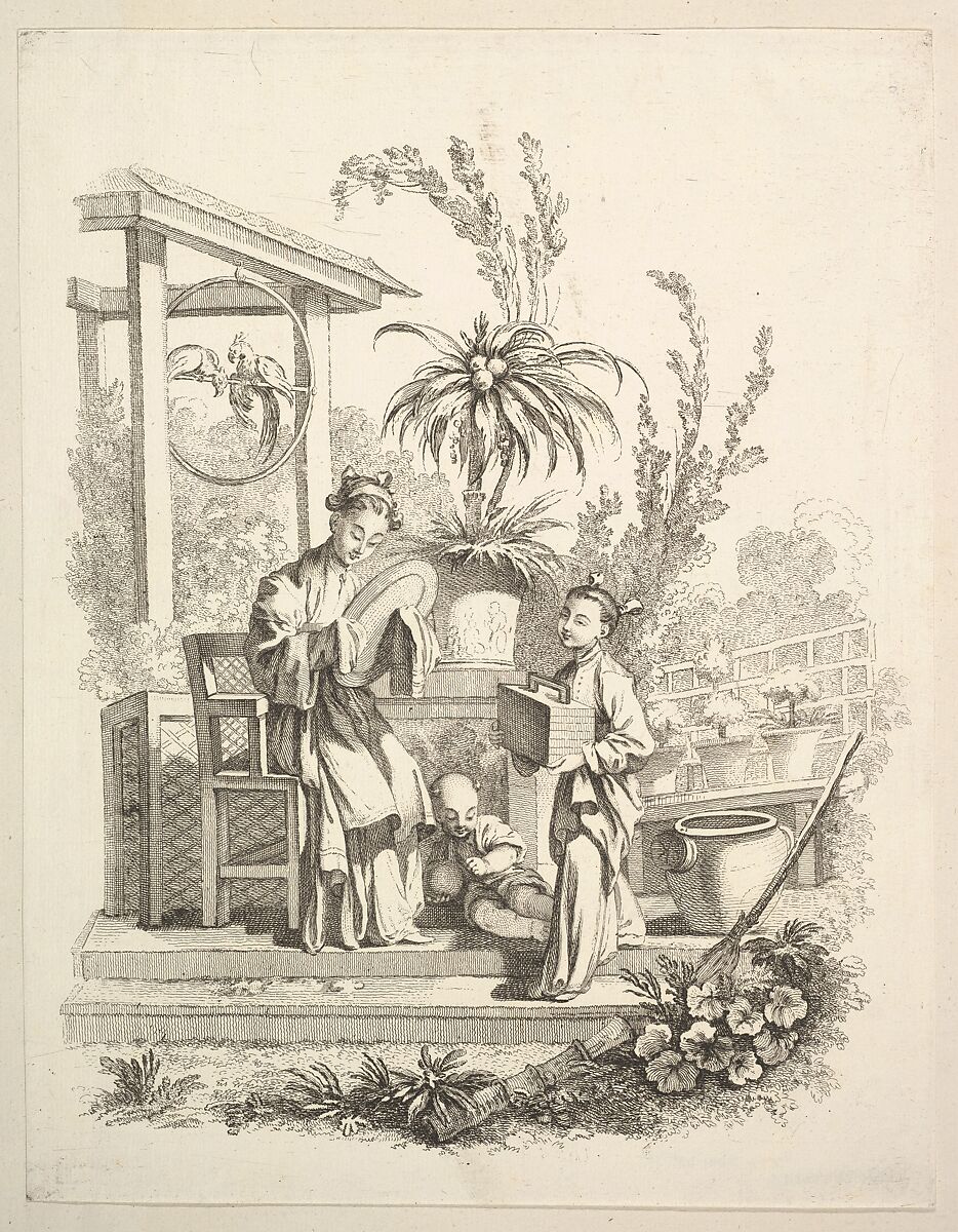 The Toilet, Gabriel Huquier (French, Orléans 1695–1772 Paris), Etching and engraving 