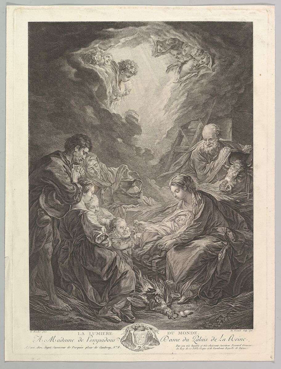 The Light Of The World, Etienne Fessard (French, Paris 1714–1777 Paris), Engraving 