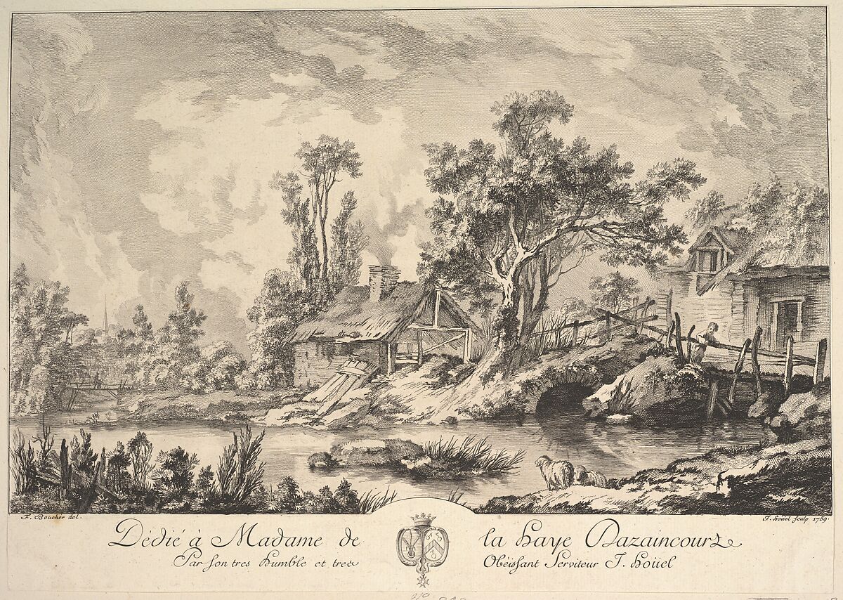 Landscape, Jean Pierre Louis Laurent Hoüel (French, Rouen 1735–1813 Paris), Etching 