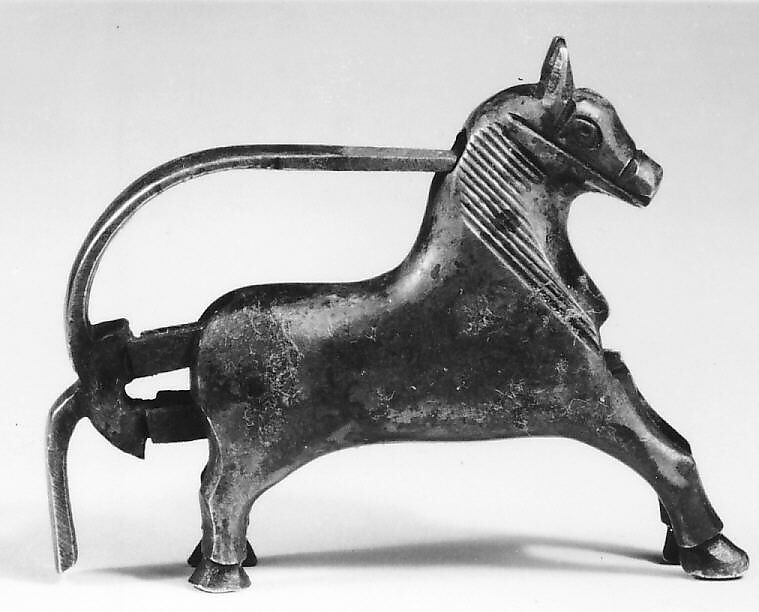 Padlock in the Shape of a Galloping Horse, Brass, India 