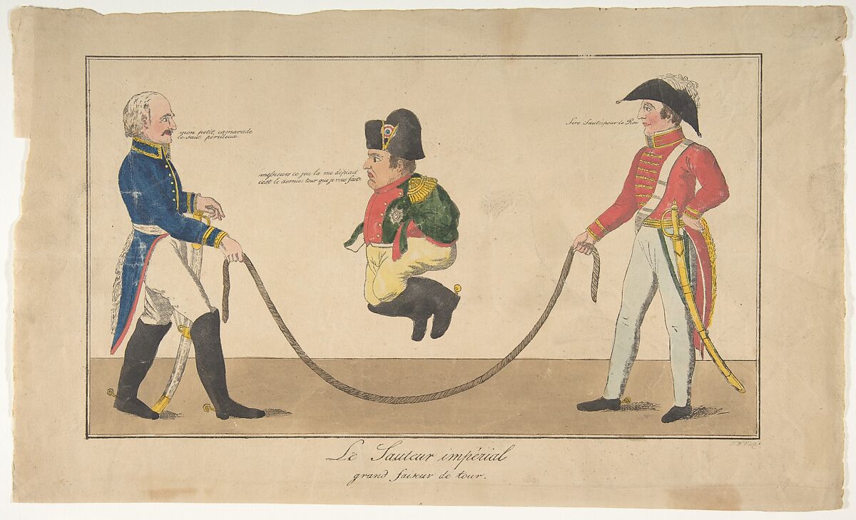 Imperial Jump-rope (Le Sauteur impérial, grand faiseur de tour), Friedrich August Mottu (German, Cologne ca. 1786–1828 Cologne), Lithograph, hand-colored 