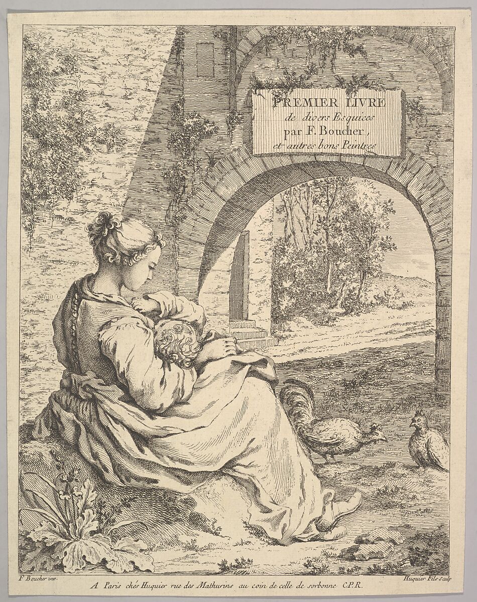 Frontispiece, Jacques Gabriel Huquier (French, Paris 1730–1805 Shrewsbury), Etching and engraving 