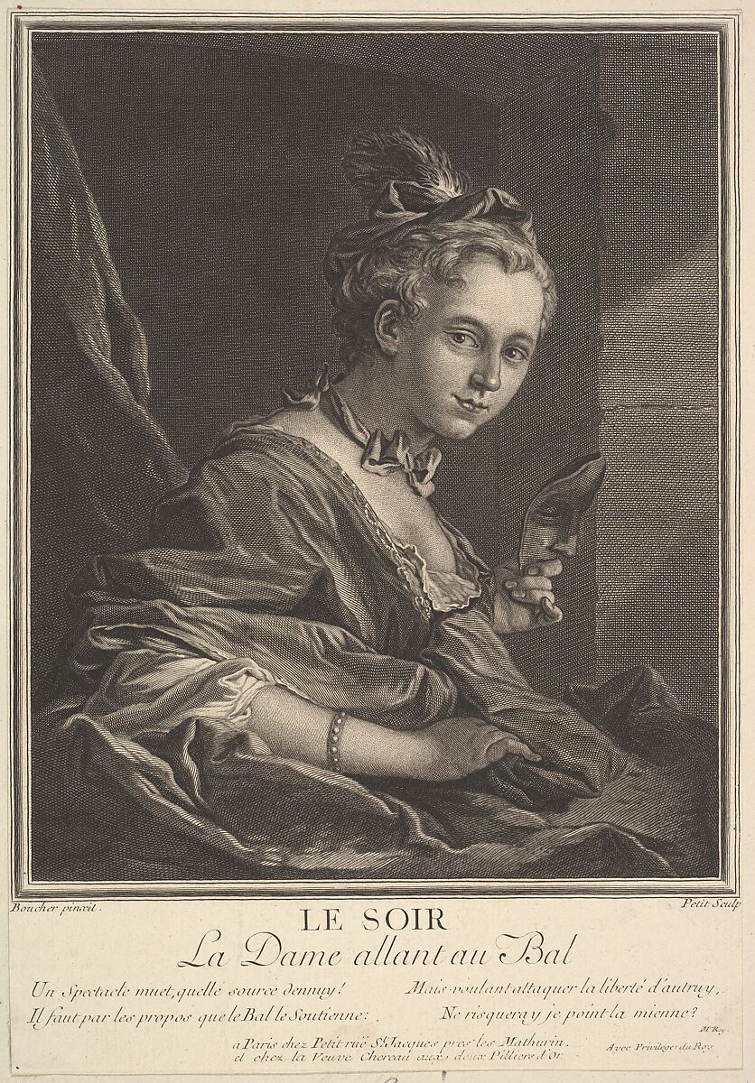 Evening, Gilles Edme Petit (French, Paris 1694–1760 Paris), Etching and engraving 