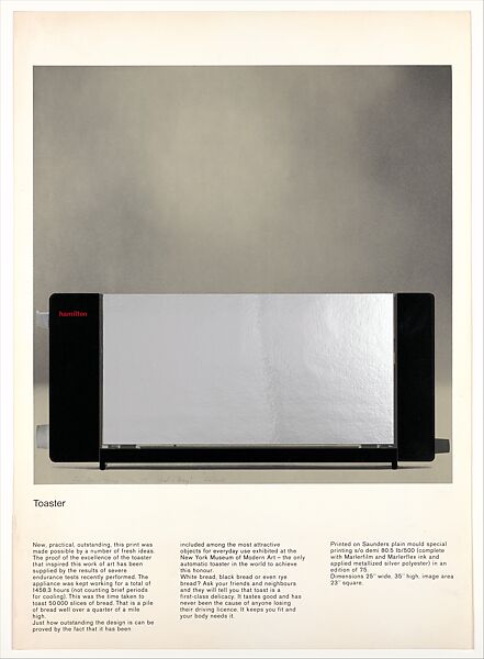 Richard Hamilton - Toaster - The Metropolitan Museum of Art