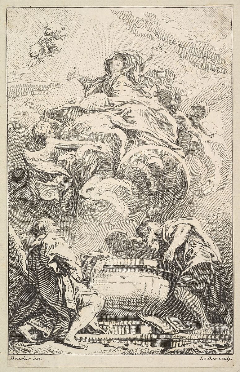 L'Assomption, Jacques Philippe Le Bas (French, Paris 1707–1783 Paris), Etching and engraving 