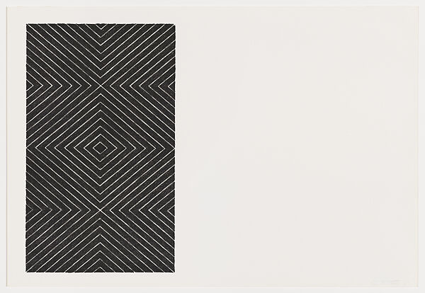 Gezira, from "Black Series II", Frank Stella (American, Malden, Massachusetts 1936–2024 New York), Lithograph 