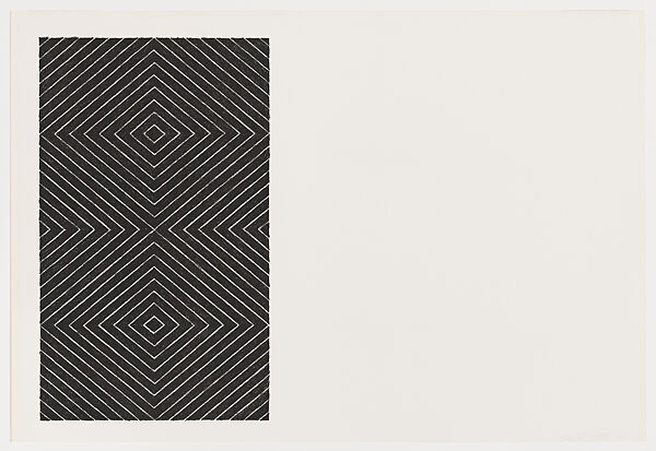 Tuxedo Park, from "Black Series II", Frank Stella (American, Malden, Massachusetts 1936–2024 New York), Lithograph 