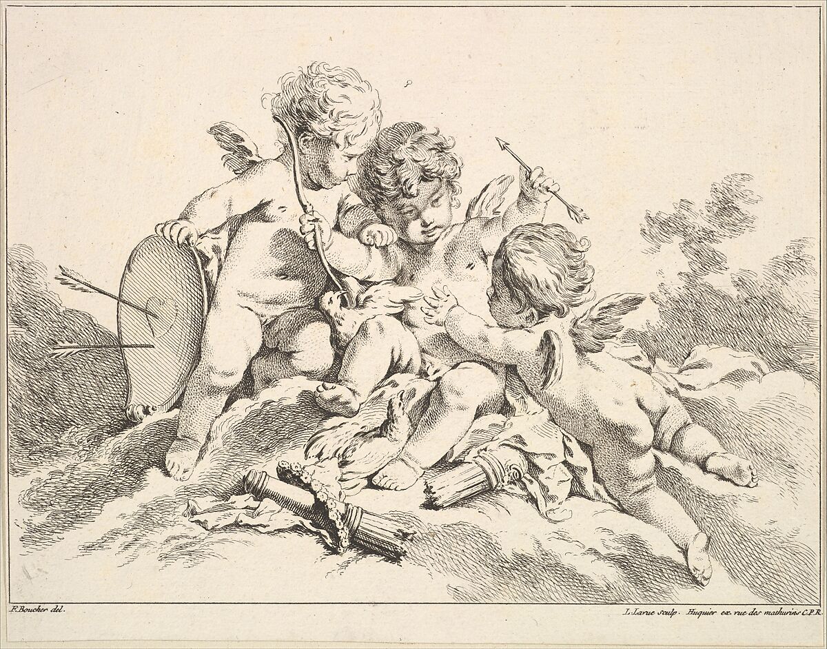 Air, Louis Félix de La Rue (French, Paris 1731–1765 Paris), Etching 