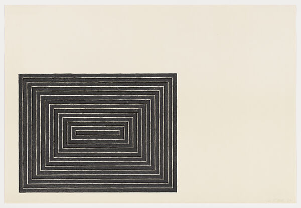 Tomlinson Court Park, from "Black Series I", Frank Stella (American, Malden, Massachusetts 1936–2024 New York), Lithograph 