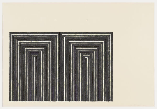 Marriage of Reason and Squalor, from "Black Series I", Frank Stella (American, Malden, Massachusetts 1936–2024 New York), Lithograph 