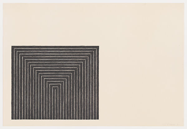 Getty Tomb, from "Black Series I", Frank Stella (American, Malden, Massachusetts 1936–2024 New York), Lithograph 