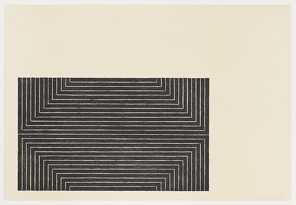 Bethlehem's Hospital, from "Black Series I", Frank Stella (American, Malden, Massachusetts 1936–2024 New York), Lithograph 