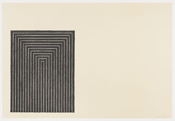 Clinton Plaza, from "Black Series I", Frank Stella (American, Malden, Massachusetts 1936–2024 New York), Lithograph 