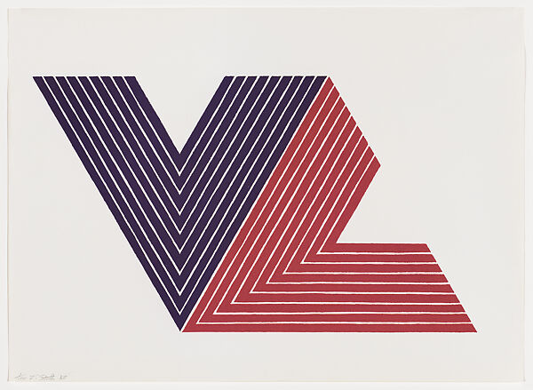 Ifafa I, from "V Series", Frank Stella (American, Malden, Massachusetts 1936–2024 New York), Color lithograph 