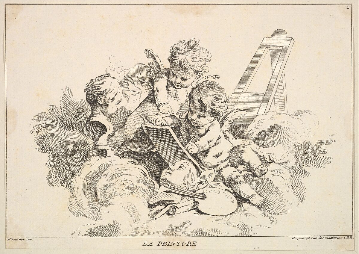 Painting, Louis Félix de La Rue (French, Paris 1731–1765 Paris), Etching 