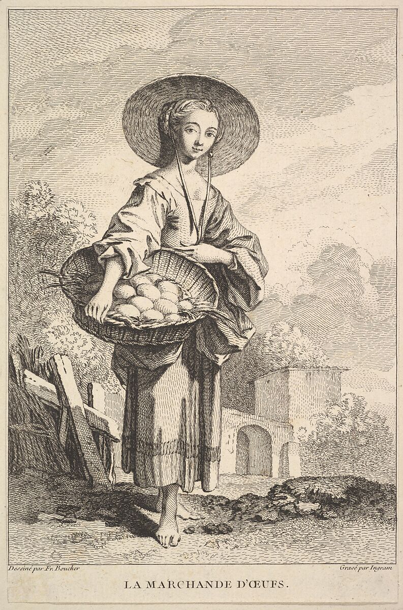 The Egg Merchant, John Ingram (British, London 1721 active to 1763), Etching and engraving 