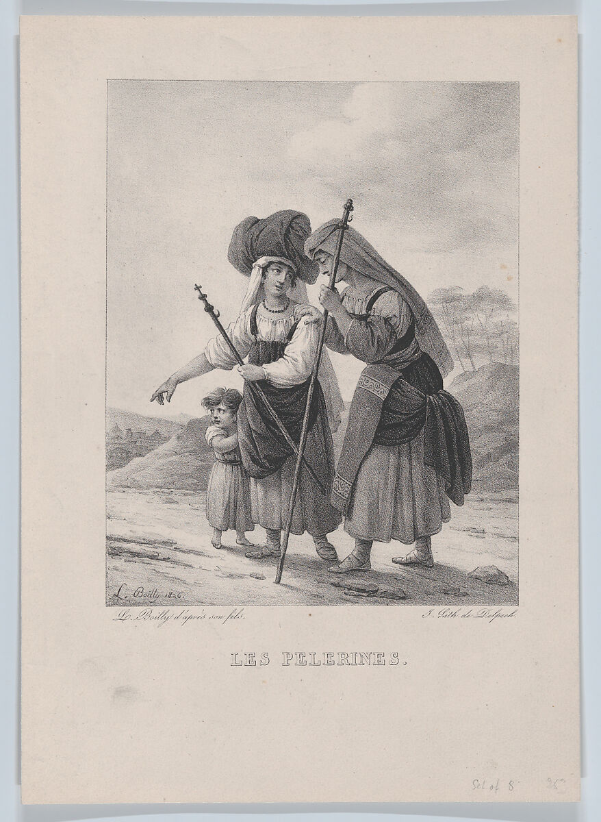 The Pilgrims, Louis Léopold Boilly (French, La Bassée 1761–1845 Paris), Lithograph 