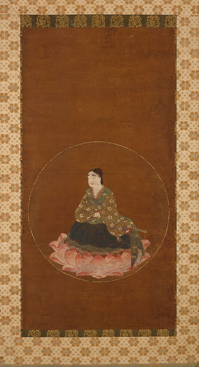 Mandala of Wakamiya of Kasuga Shrine (Kasuga wakamiya mandara), Hanging scroll; ink, color, gold, and cut gold on silk, Japan