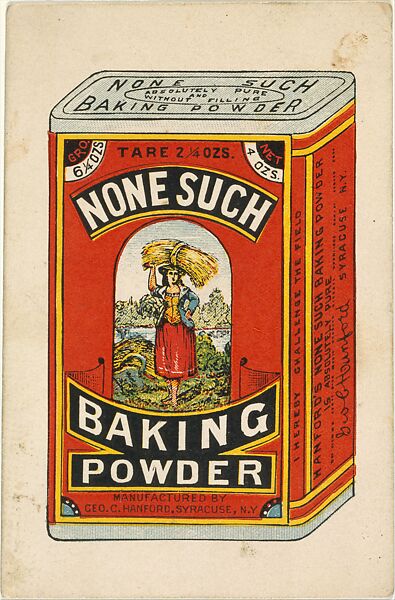 None Such Baking Powder, Chromolithograph 