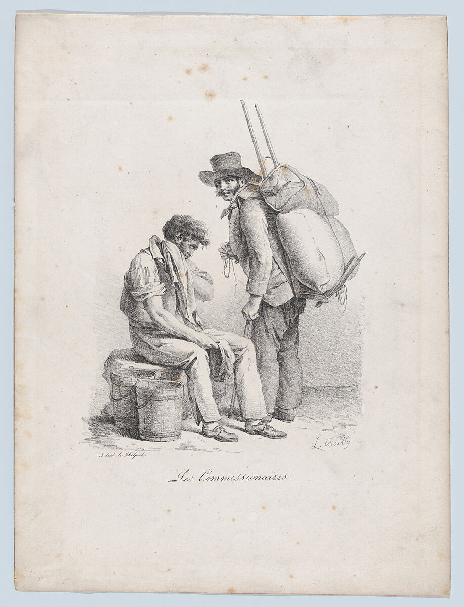 Hired Hands, Louis Léopold Boilly (French, La Bassée 1761–1845 Paris), Lithograph 