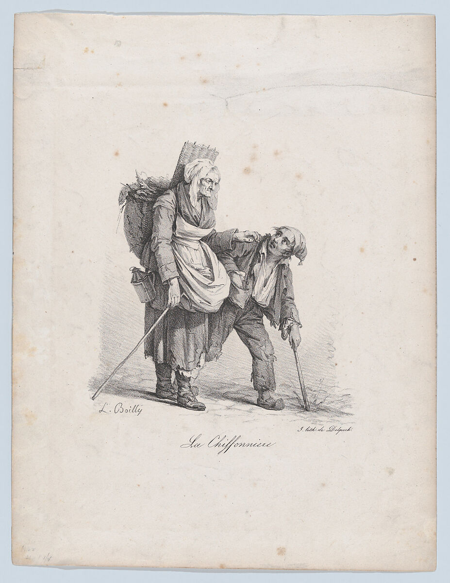 The Rag Picker, Louis Léopold Boilly (French, La Bassée 1761–1845 Paris), Lithograph 
