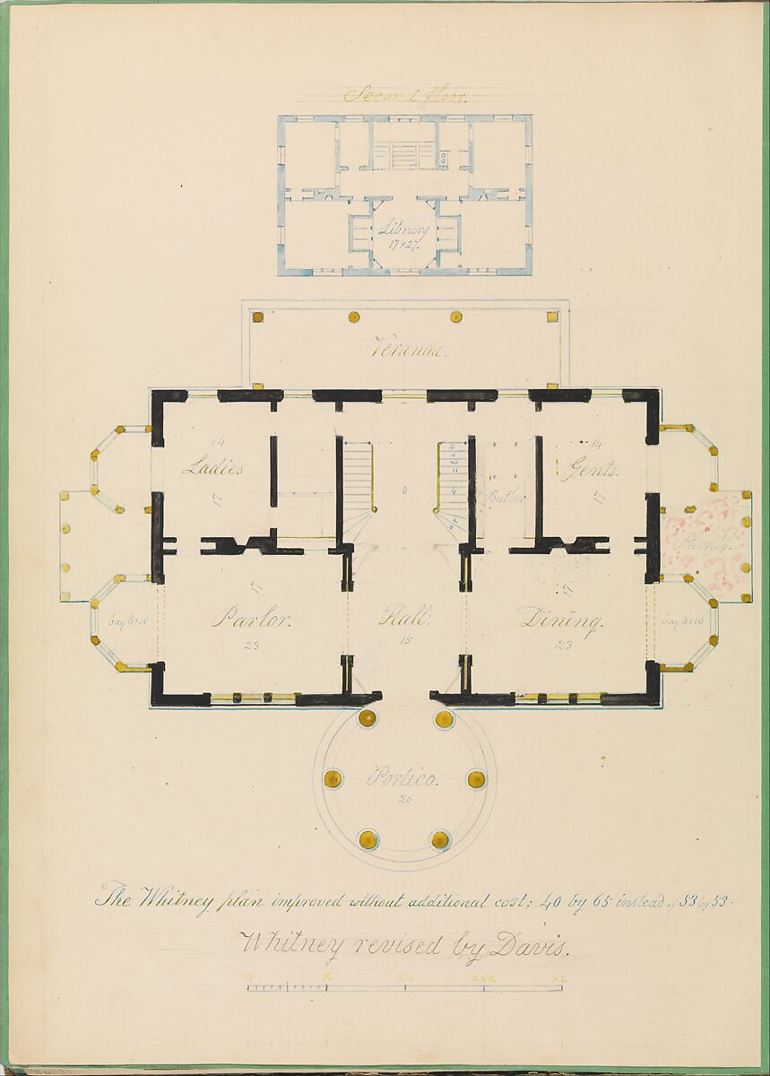 Alexander Jackson Davis | House for Henry Whitney, New Haven ...