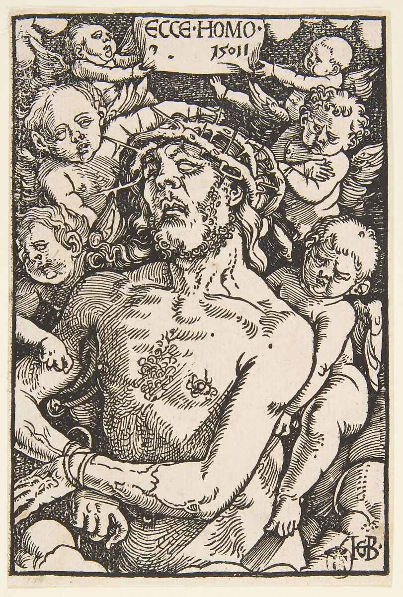 Ecce Homo, Hans Baldung (called Hans Baldung Grien) (German, Schwäbisch Gmünd (?) 1484/85–1545 Strasbourg), Woodcut 