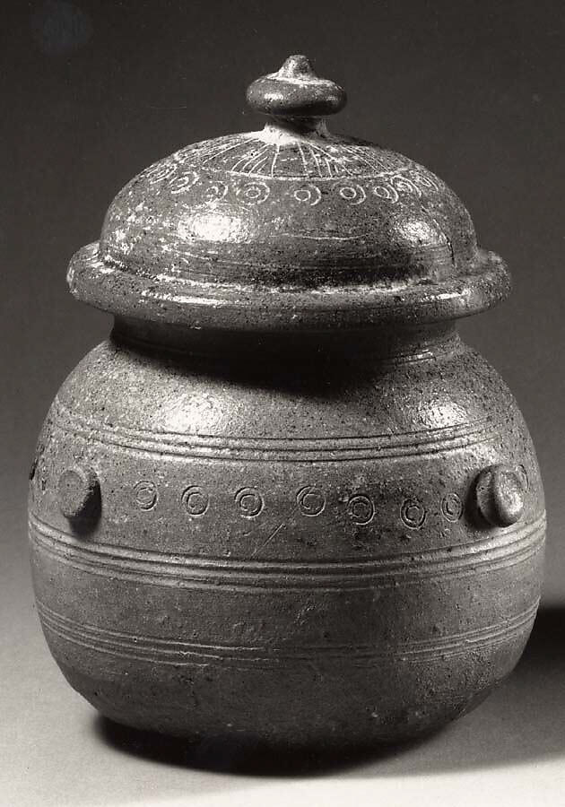 Covered Jar, High fired pottery, Korea 