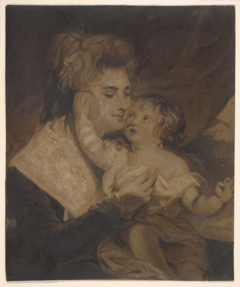 Lady Dashwood and Her Son, Attributed to Charles Howard Hodges (British, London 1764–1837 Amsterdam), Oil on paper 