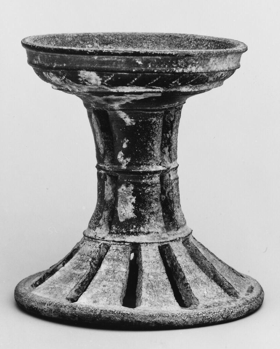 Pedestal, High fired pottery, Korea 