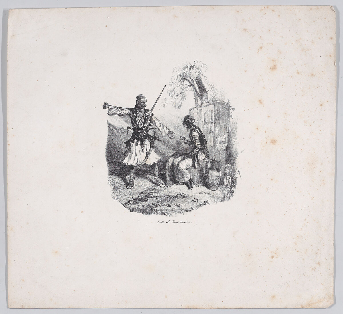 The Klepht, Alexandre-Gabriel Decamps (French, Paris 1803–1860 Fontainebleau), Lithograph 
