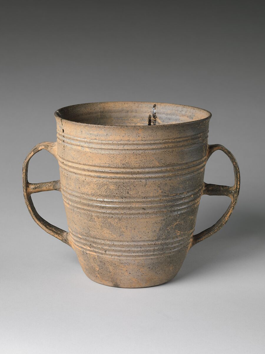 Double-handled vessel, Stoneware, Korea