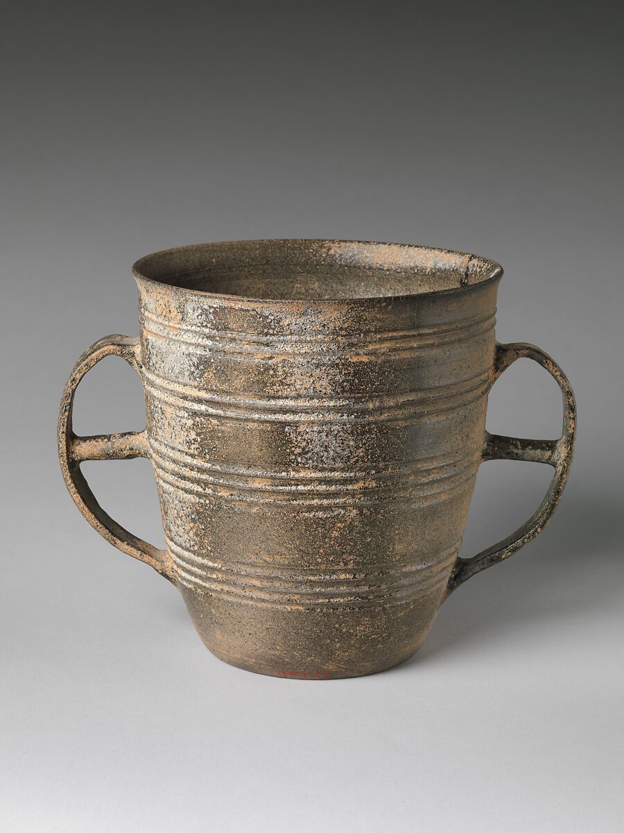Double-handled vessel, Stoneware, Korea