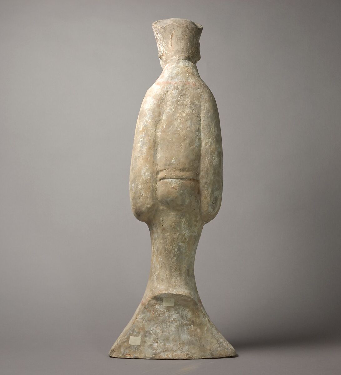 Large Figure of a Lady, Earthenware with remains of pigments, China