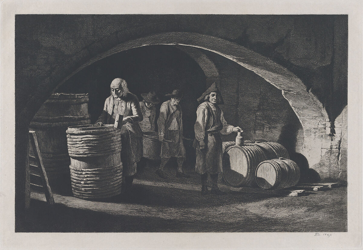 The Coopers, After Jean Jacques de Boissieu (French, Lyons 1736–1810 Lyons), Etching (facsimile); fifth state of seven (Perez) 
