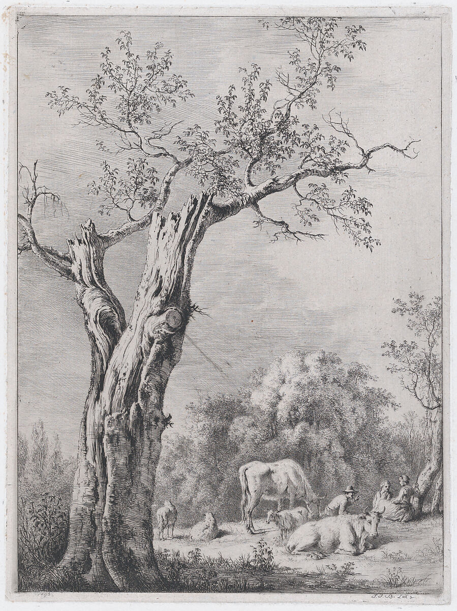 Spring, after a Drawing Made at Saint-Chamond, Jean Jacques de Boissieu (French, Lyons 1736–1810 Lyons), Etching; fourth state of four 