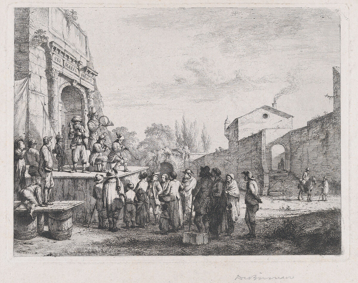 The Little Charlatans, Jean Jacques de Boissieu (French, Lyons 1736–1810 Lyons), Etching; fourth state of five 