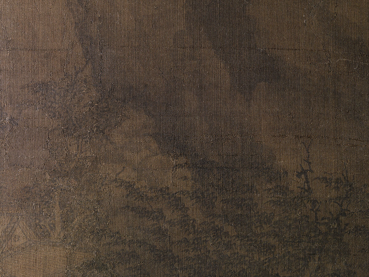 Riverbank, Attributed to Dong Yuan (Chinese, active 930s–960s), Hanging scroll; ink and color on silk, China