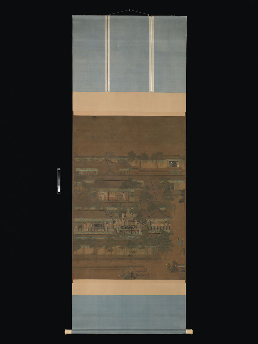 Palace banquet, Unidentified artist Chinese, active late 10th–11th century, Hanging scroll; ink and color on silk, China