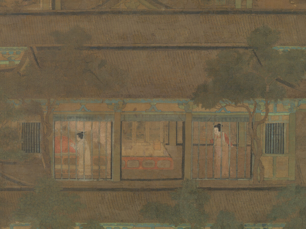 Palace banquet, Unidentified artist Chinese, active late 10th–11th century, Hanging scroll; ink and color on silk, China