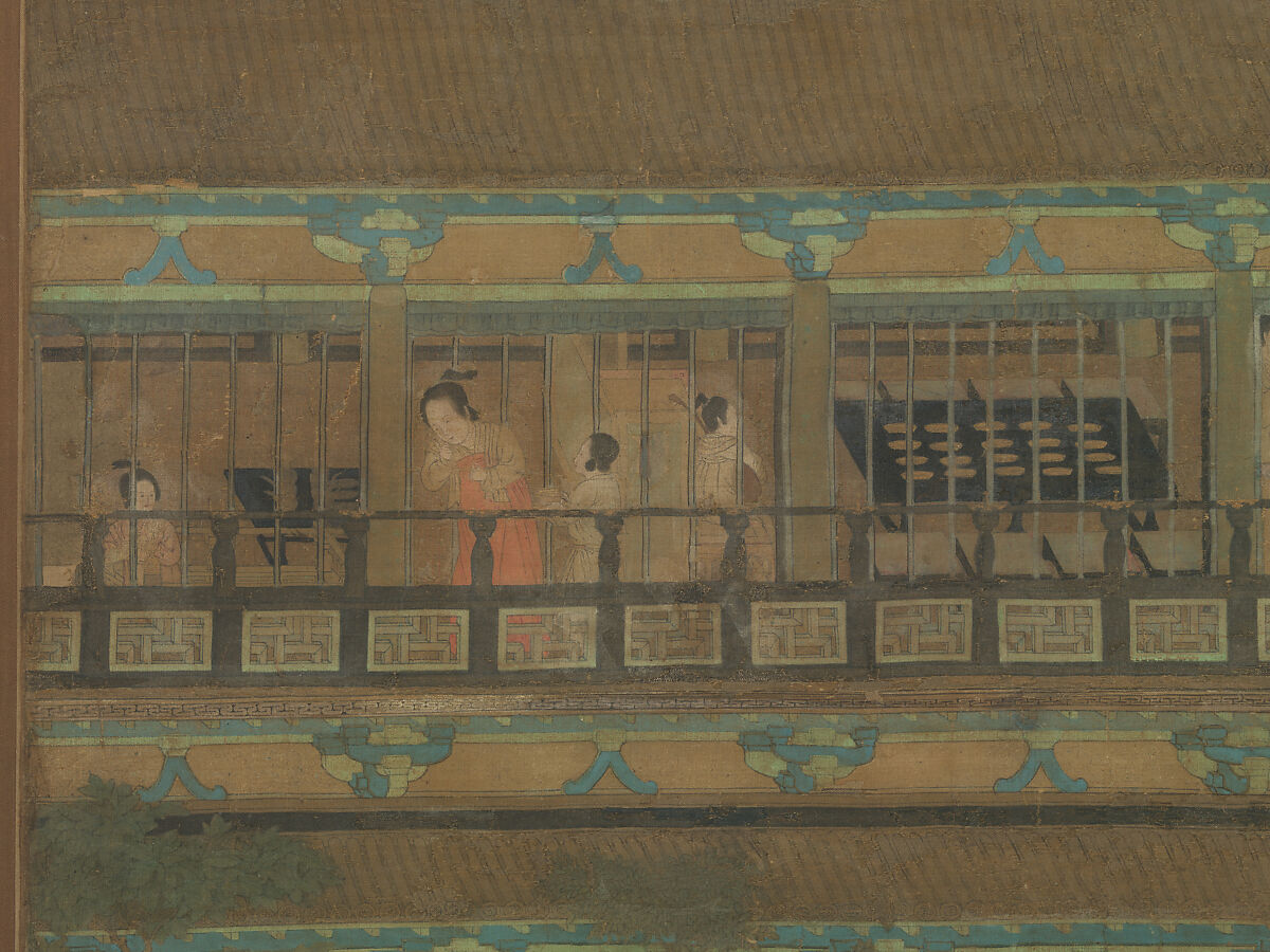 Palace banquet, Unidentified artist Chinese, active late 10th–11th century, Hanging scroll; ink and color on silk, China