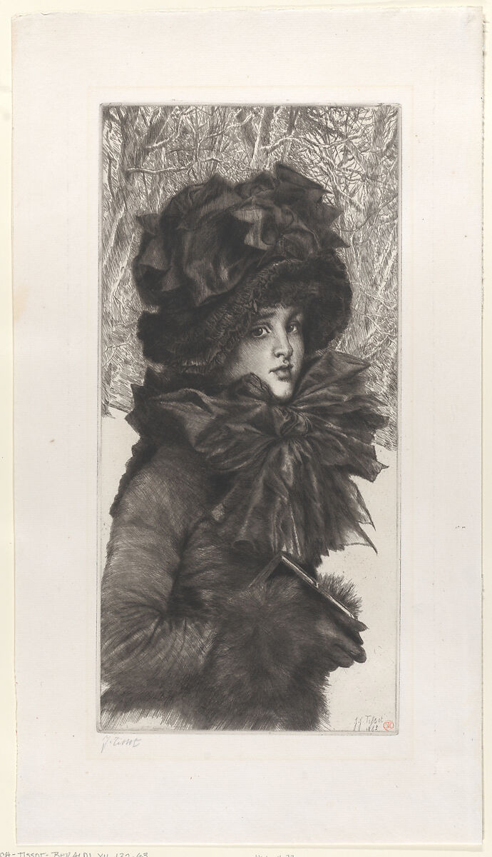Sunday Morning, James Tissot (French, Nantes 1836–1902 Chenecey-Buillon), Etching and drypoint on laid paper; only state 