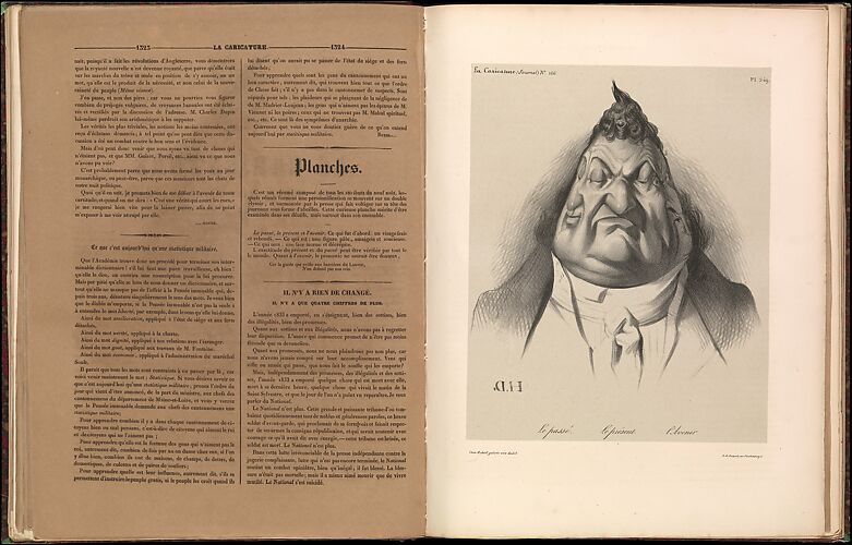 The Past. The Present. The Future (Le passé. Le présent. L'avenir), from La Caricature, plate 349